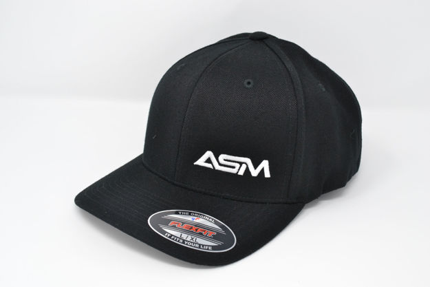 Picture of ASM Fitted Cap - Black w/White Logo