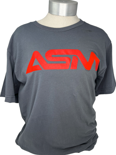 Gray Shirt Large Red Logo