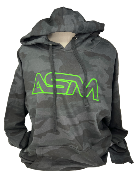 Camo Hoodie With Green Logo