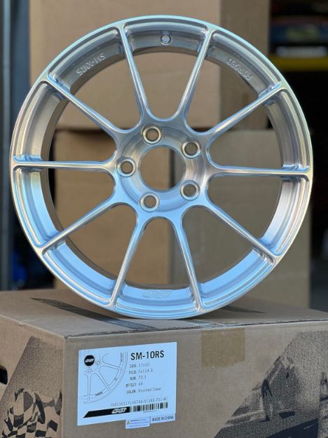 Picture of APEX SM-10RS Forged 17x10 +48 Wheel, Brushed Clear - Set of 4