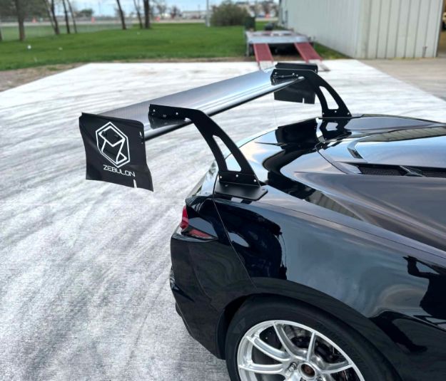 Picture of ASMxZebulon C8 rear swan wing kit - ZWG330
